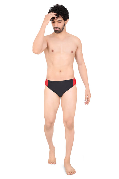 Stripped Swim Briefs