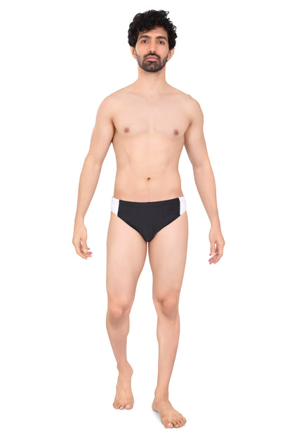 Stripped Swim Briefs