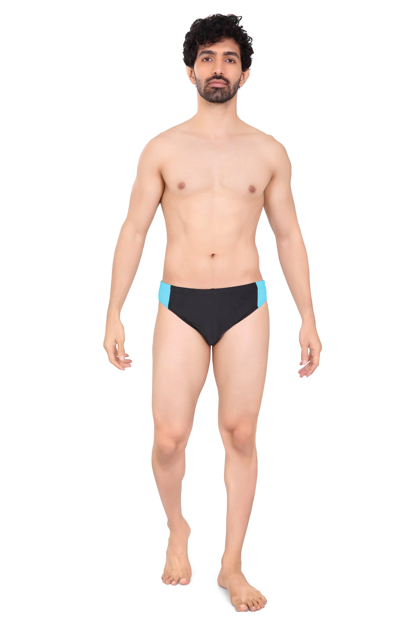 Stripped Swim Briefs